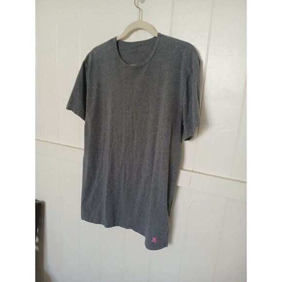 Psycho Bunny Short Sleeve Crewneck T Shirt Mens XL Gray Heather Cotton Pink Logo - Picture 6 of 11